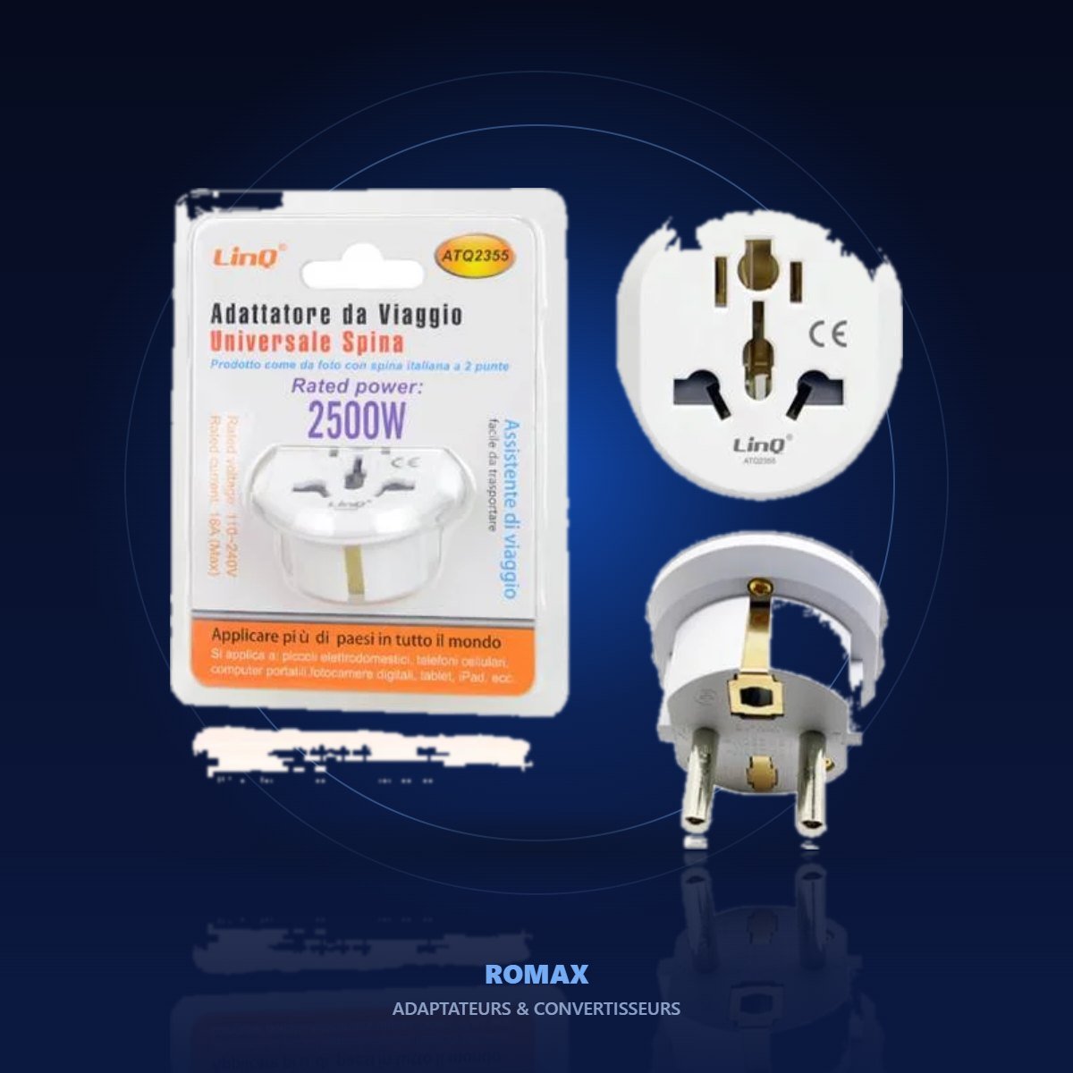 Adaptateur de voyage universel – ambiance