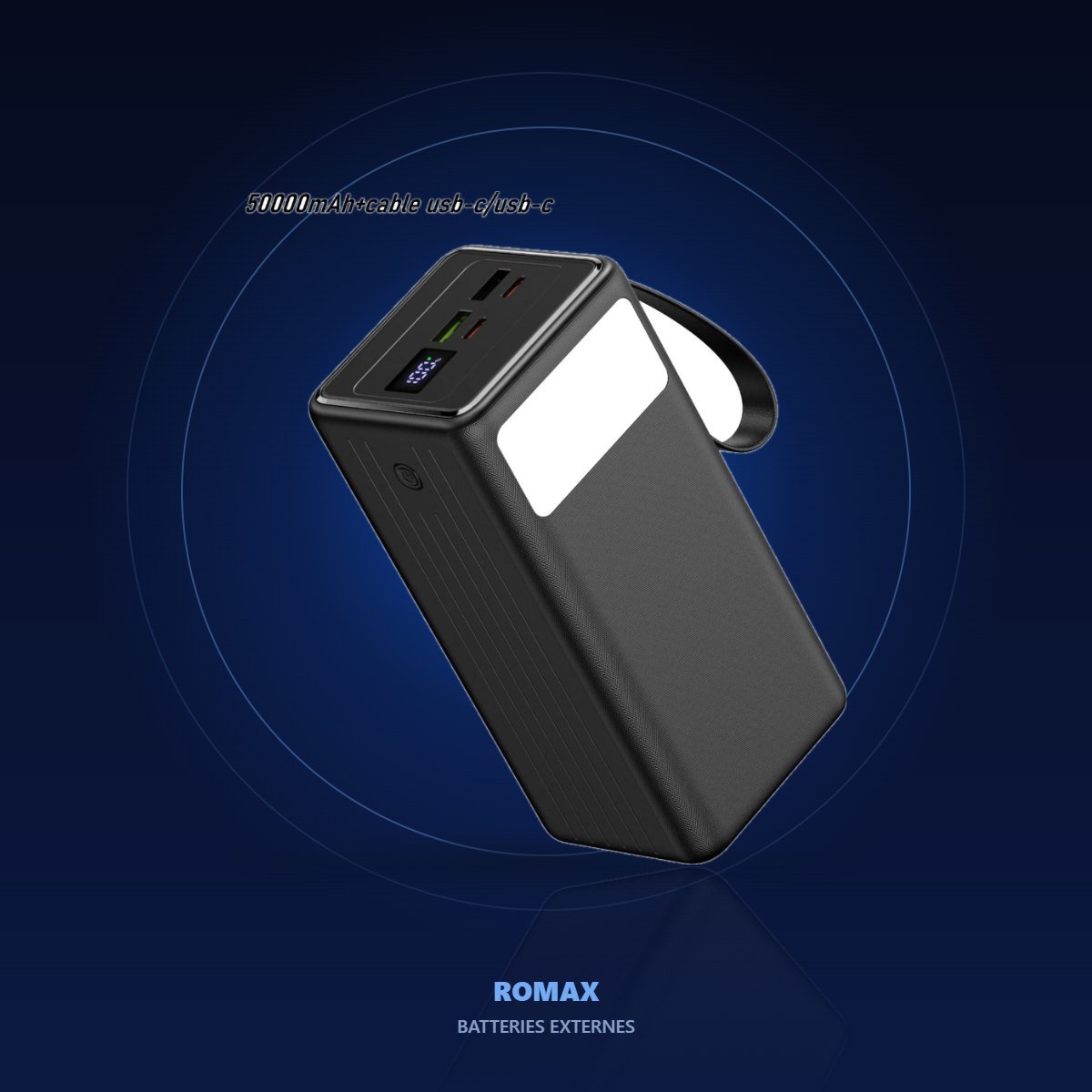 Batterie externe 50 000 mAh – ambiance
