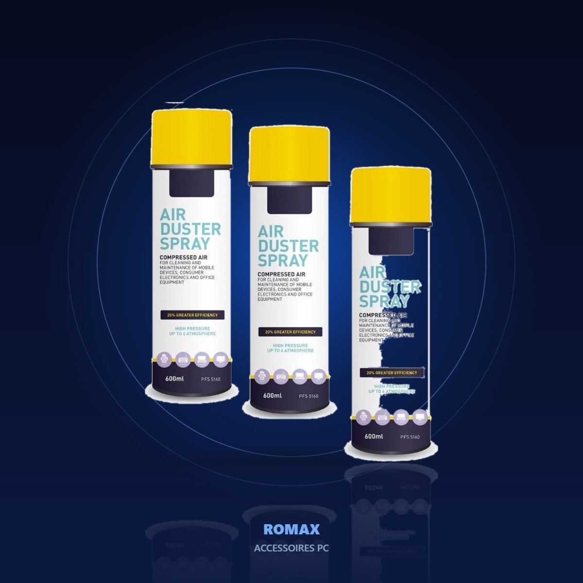Bombe d'air comprimé 600 ml – ambiance