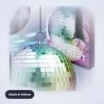 Boule disco LED rotative – détail