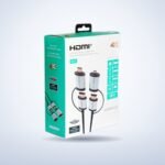 Câble HDMI avec adaptateurs mini et micro HDMI – photo studio