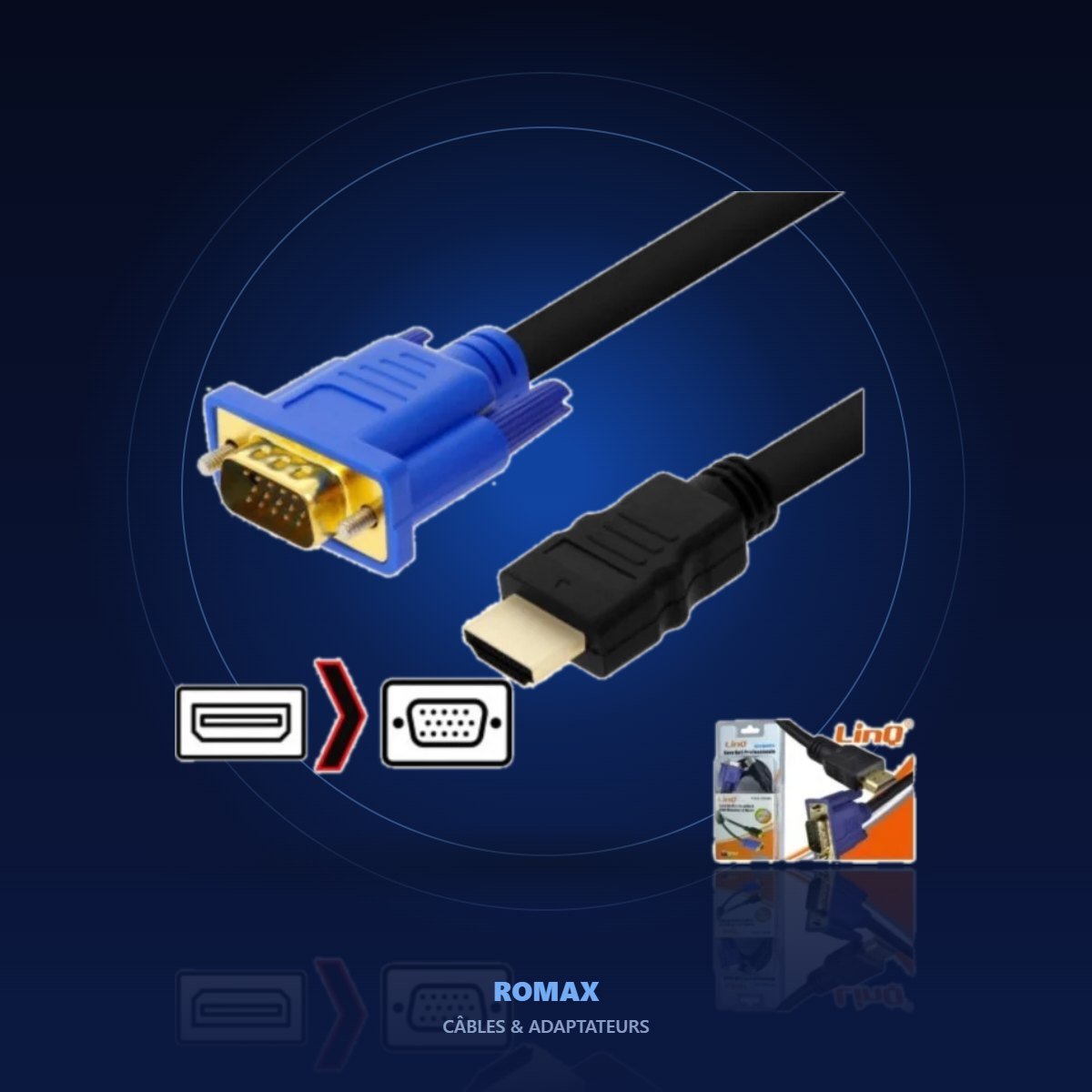 Câble HDMI vers VGA – ambiance