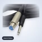 Câble micro jack 6,35 mm – 5 m – détail