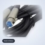 Câble micro jack 6,35 mm mâle/femelle – 5 m – détail