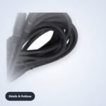 Câble micro jack 6,35 mm mâle/mâle – 5 m – détail