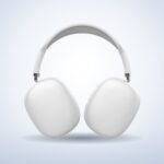 Casque sans fil Bluetooth – Blanc – photo studio