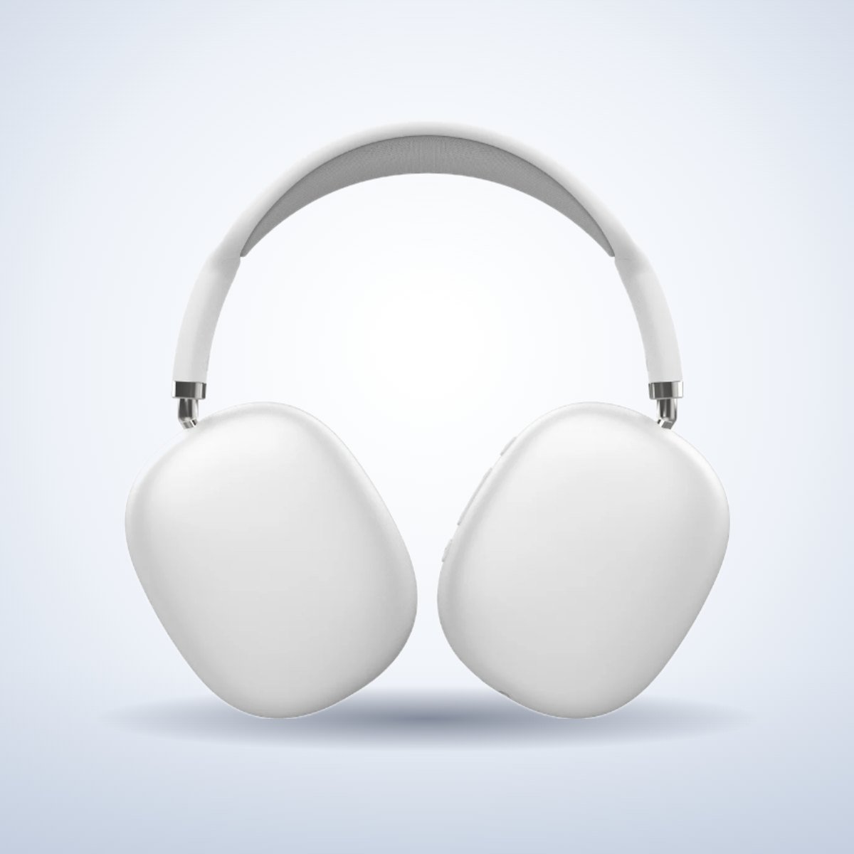 Casque sans fil Bluetooth – Blanc – photo studio