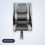 Chaise gaming – Gris et noir – détail