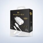 Chargeur secteur 2,4 A avec câble Lightning – photo studio