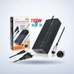 Chargeur trottinette, moto et vélo électrique 110 W – photo studio