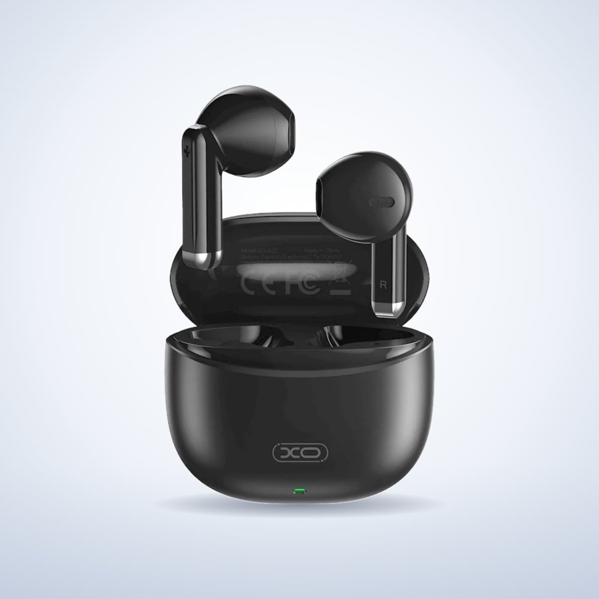 Écouteurs sans fil Bluetooth – Noir – réf. XO-X33N – photo studio