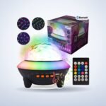 Enceinte Bluetooth avec effets lumineux – photo studio