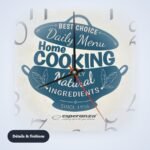 Horloge murale de cuisine – détail