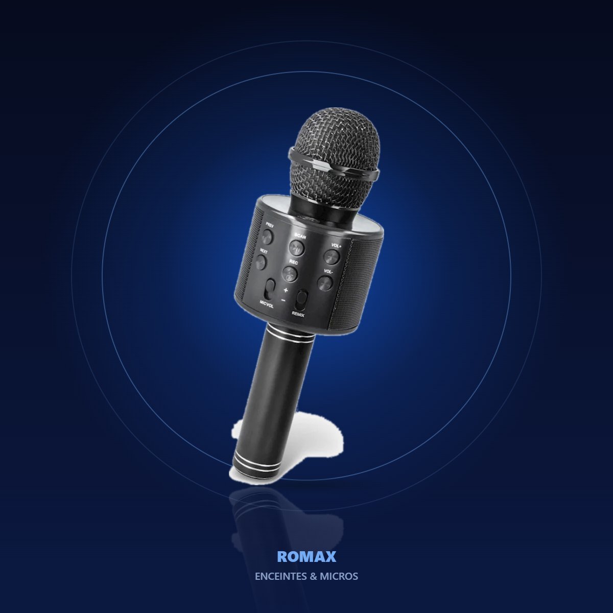 Micro karaoké Bluetooth – réf. BM-100 – ambiance