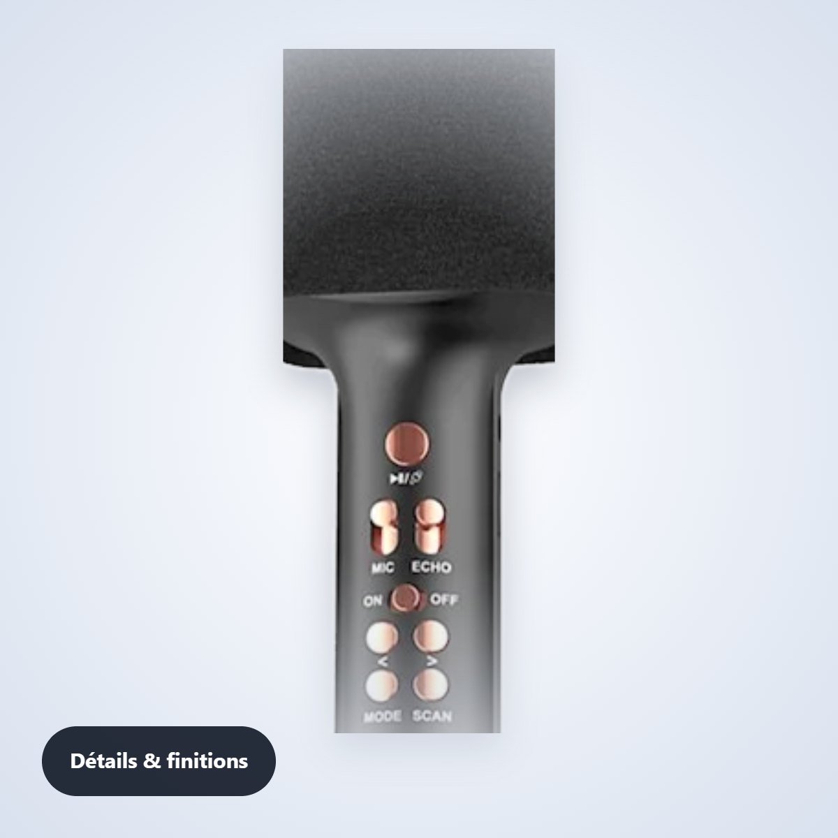 Micro karaoké Bluetooth – réf. OEM0200495 – détail