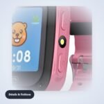 Montre connectée enfant avec localisation – Rose – détail