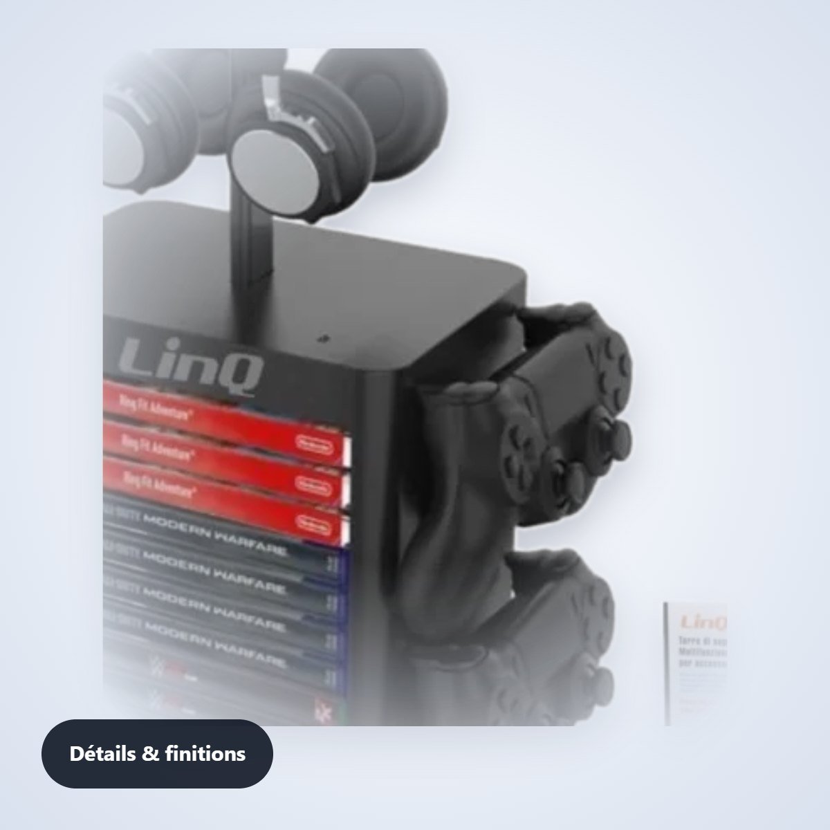 Station de rangement multifonction gaming – détail