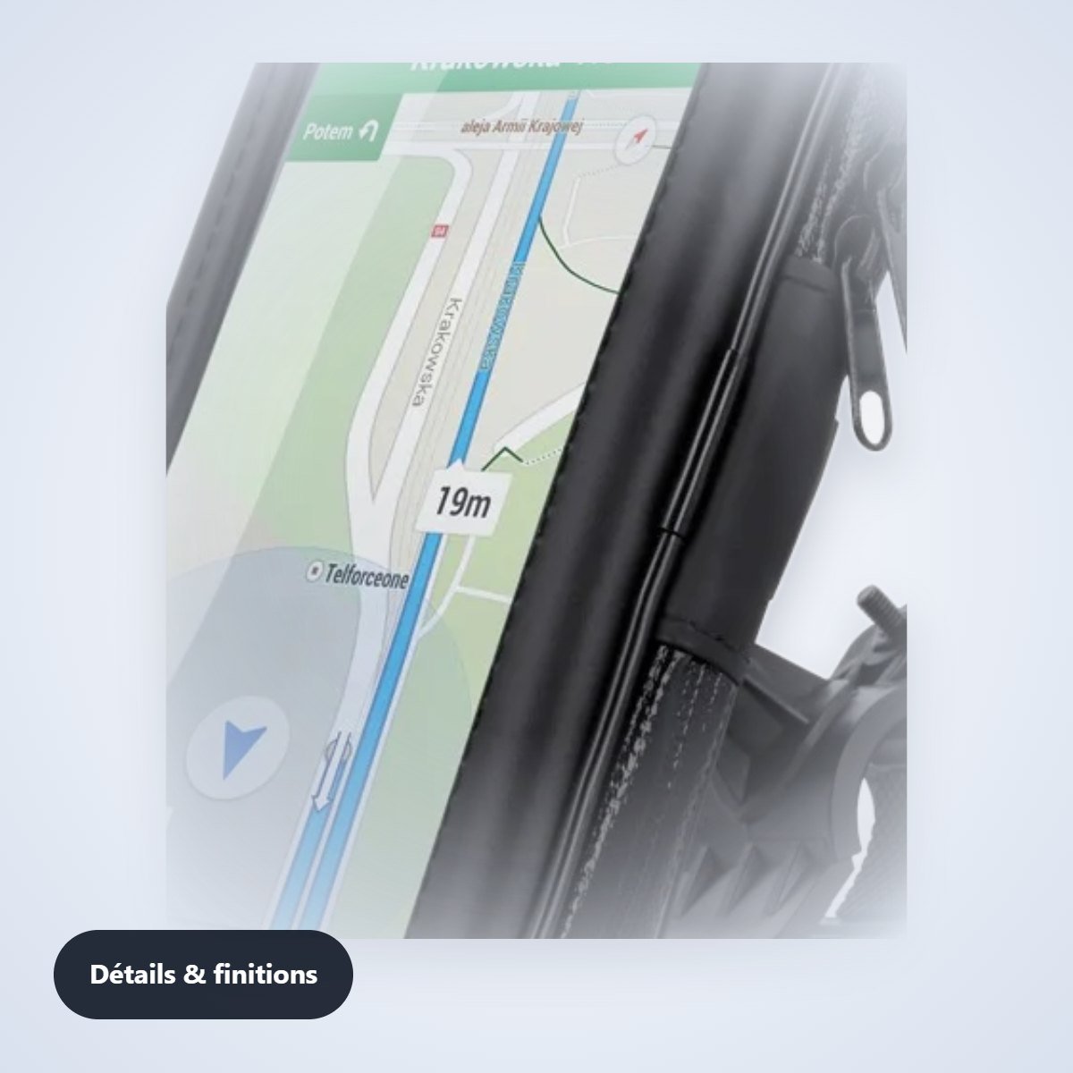 Support smartphone pour vélo 6,5 pouces – détail
