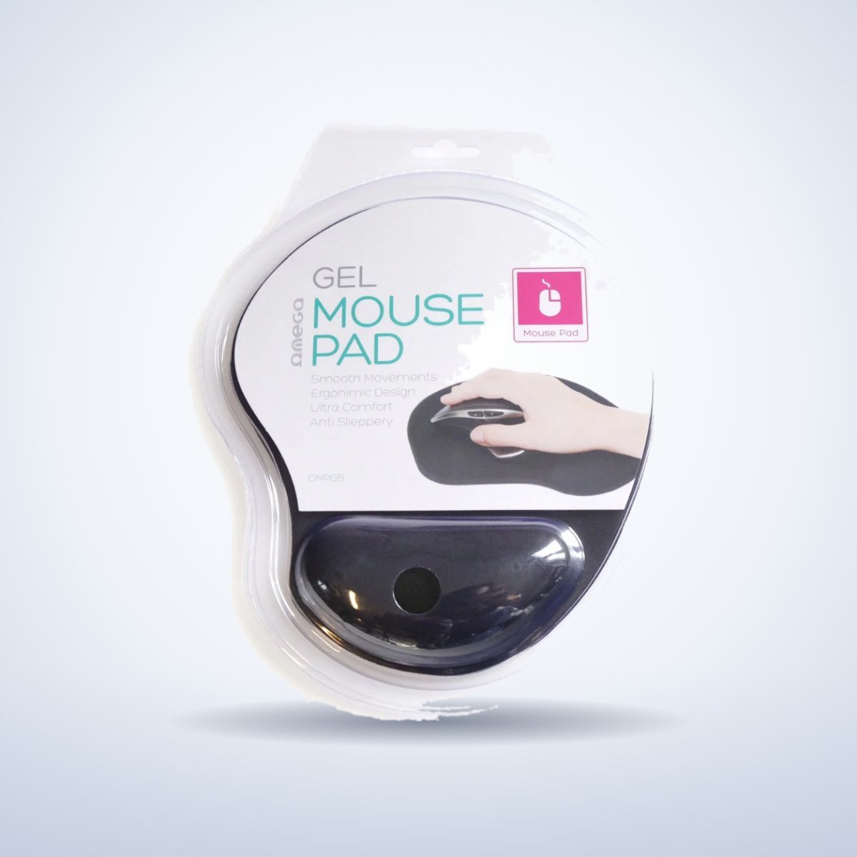 Tapis de souris avec repose-poignet en gel – photo studio