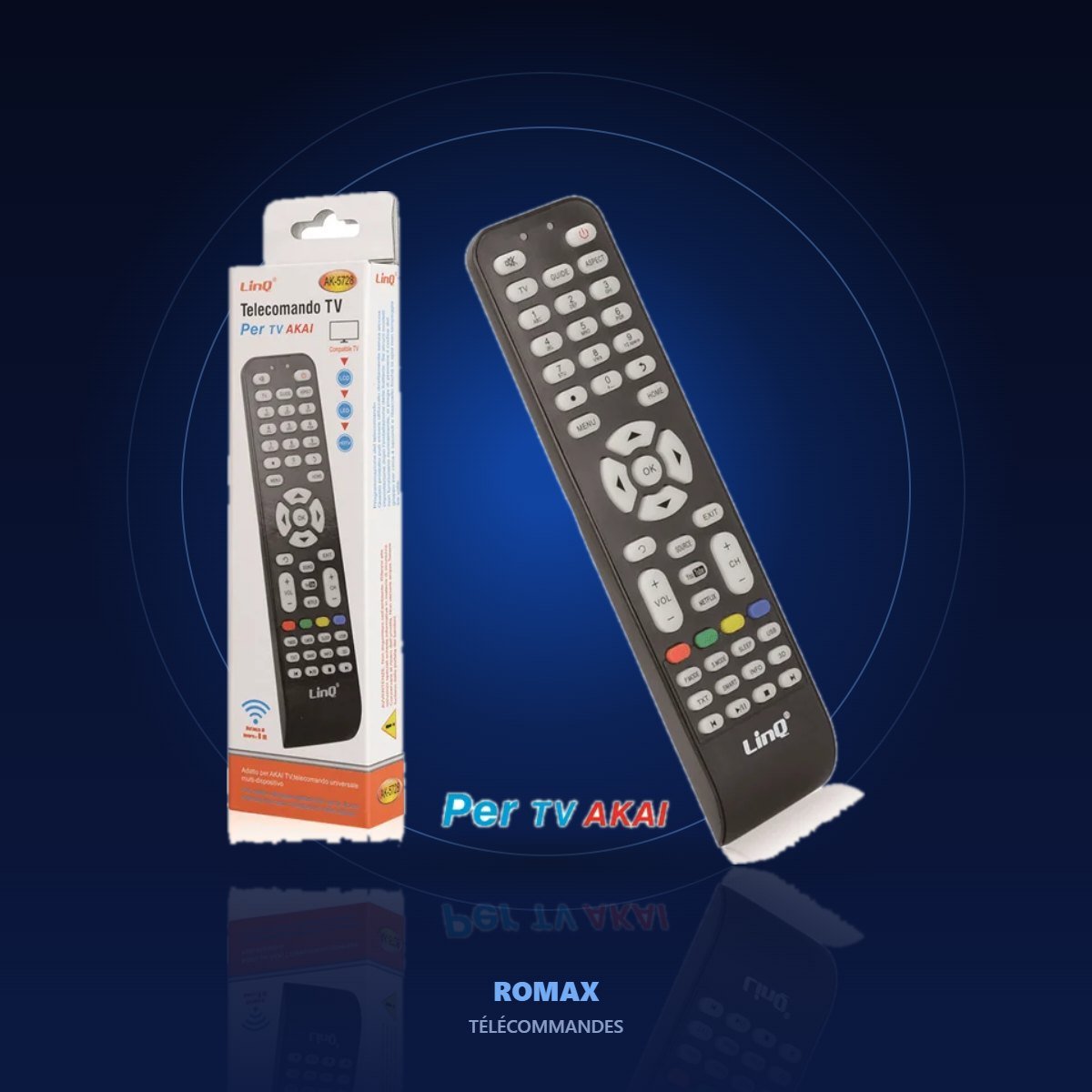 Télécommande compatible TV Akai – ambiance