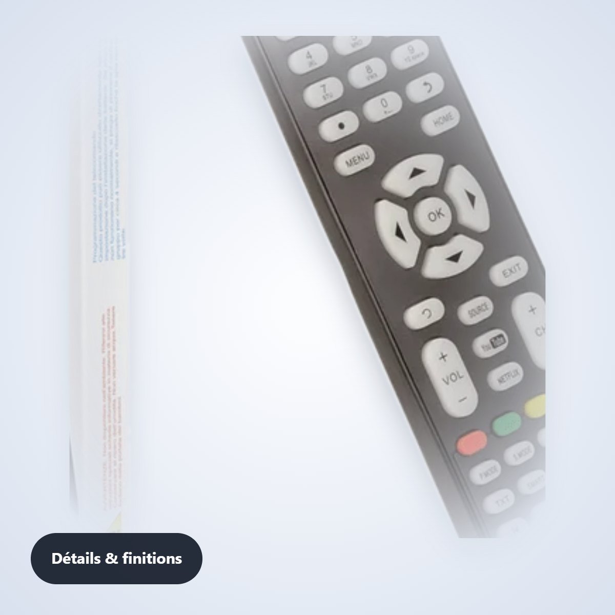Télécommande compatible TV Akai – détail