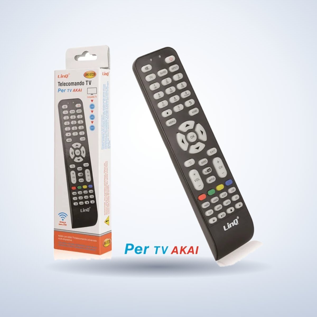 Télécommande compatible TV Akai – photo studio