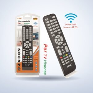 Télécommande compatible TV Hisense – photo studio