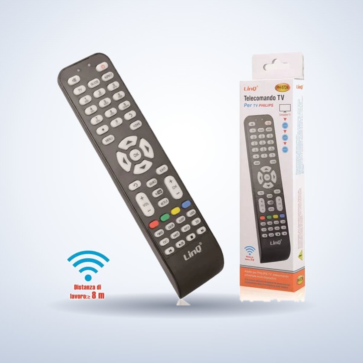 Télécommande compatible TV Philips – photo studio